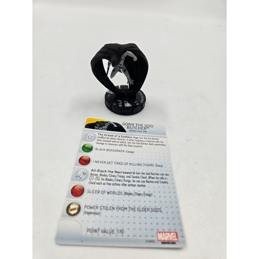 Marvel HeroClix Gorr the God Butcher Miniature Figure with Character Card #42